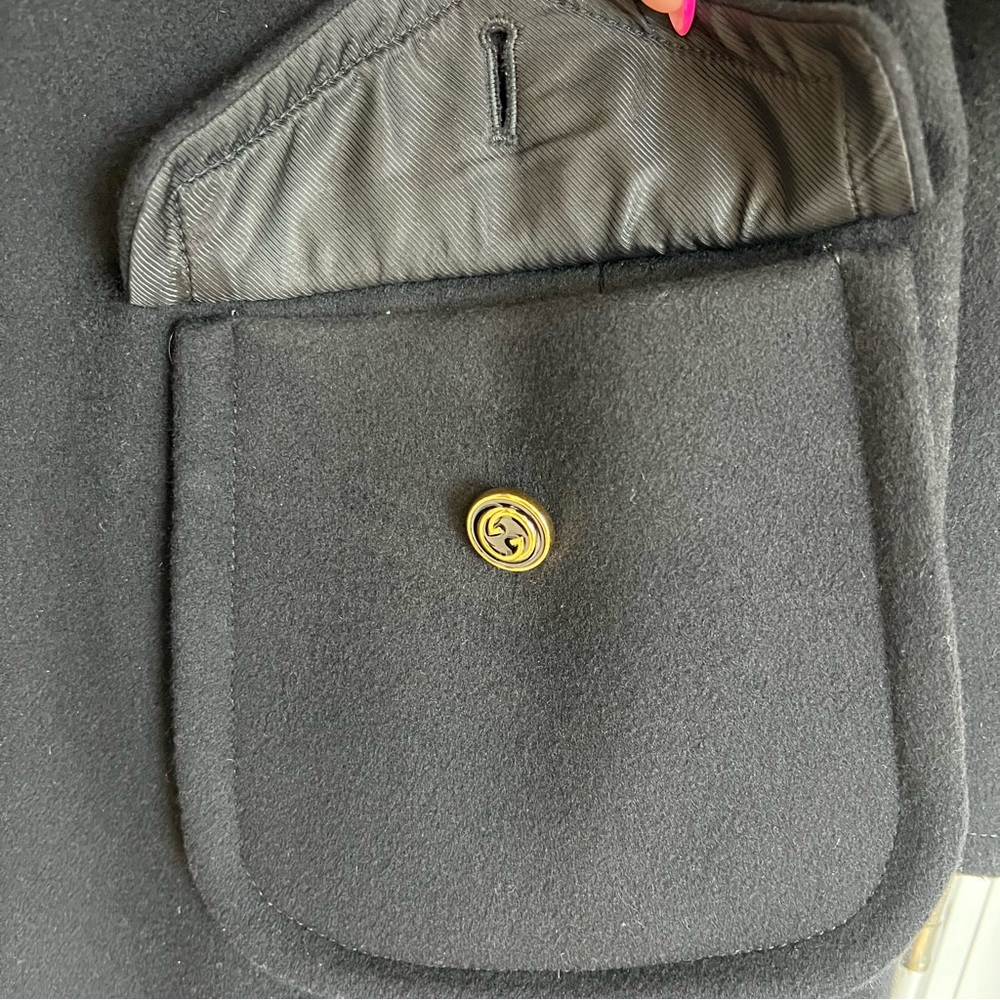 Gucci GG Button Wool Coat - Picture 8 of 15